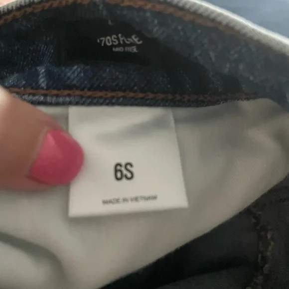 Express two tone destructed flare jeans size 6 - Picture 11 of 12